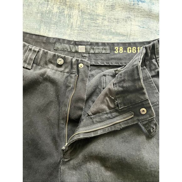 Marithe + Francois Girbaud Black Blue Shuttle Utility Cargo Pants 38 x 34 - Picture 5 of 8